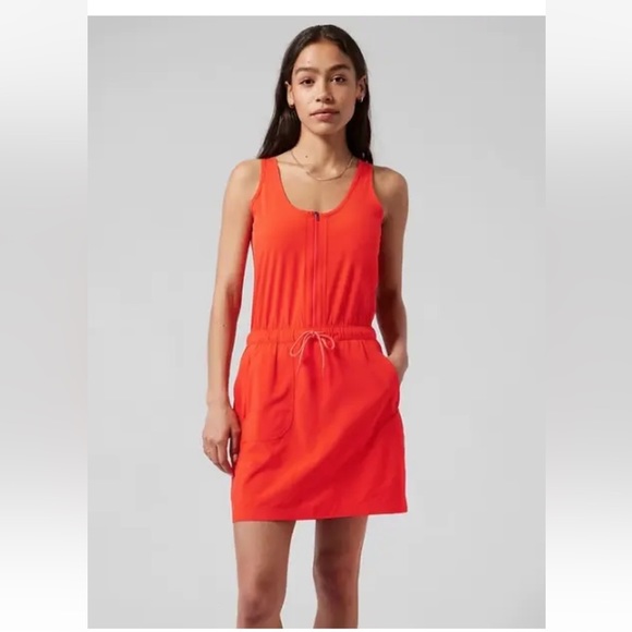Athleta Dresses & Skirts - ATHLETA Expedition Dress size 0Flame Orange, Hiking Skort Dress Quick Dry